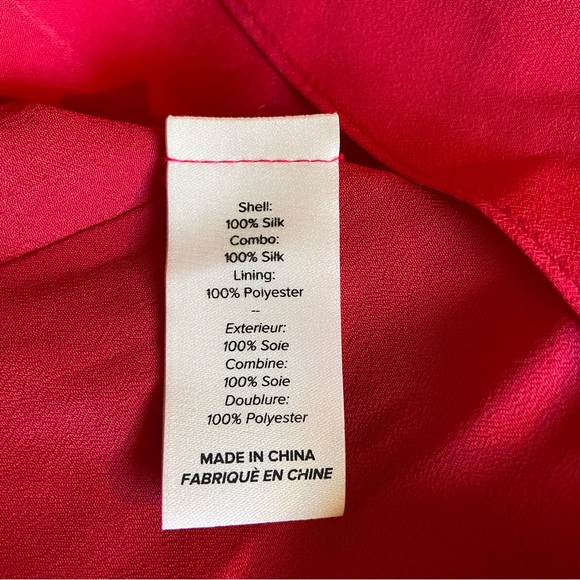 Cinq a sept 100% Silk fully lined Ruffled Dress - Size 0 Zero - NWOT - Picture 9 of 12